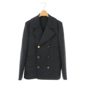 W6B P-JKTショート丈ダブルコート M ネイビー