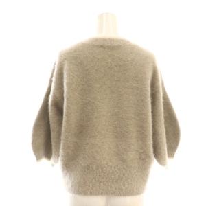 UNITED ARROWS 25AW フォックスカシミヤ パフ ニット プルオーバー モカブラウン