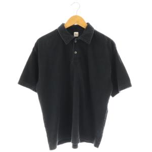 25SS パイル ポロシャツ 半袖 L ネイビー /DF OS