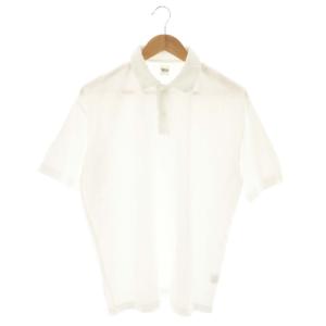 25SS パイル ポロシャツ 半袖 L ホワイト /DF OS