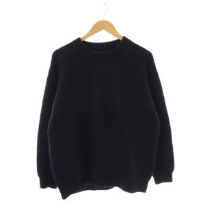 アルパカ混ニット セーター 4 ネイビー /DO OS