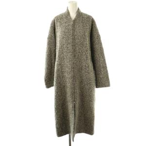 ウールアルパカ混コート 2 グレージュ ブラック ピンクベージュ /DO OS