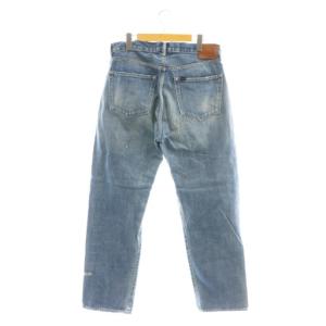 chimala デニムパンツ ジーンズ ボタンフライ ダメージ加工 コットン 30 紺 /NR OS