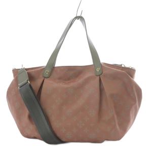 russet トートバッグ ハンドバッグ ショルダーバッグ 2way 斜め掛け モノグラム 総柄 ナイロン ピンク /YO3