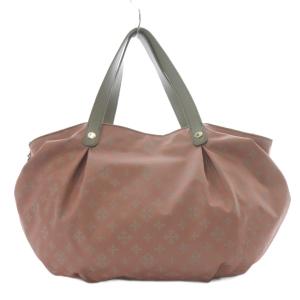 russet トートバッグ ハンドバッグ ショルダーバッグ 2way 斜め掛け モノグラム 総柄 ナイロン ピンク /YO3