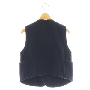 KAPITAL ウール混 ベスト ジレ XS ネイビー /DF OS