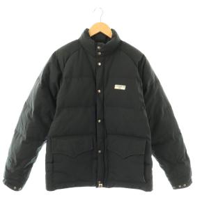 2001 ダウンジャケット ジップアップ S ブラック /HK OS