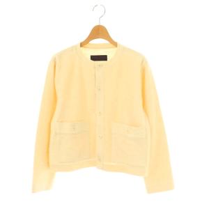 toro ツイードジャケット ノーカラー 1 オフホワイト /HK OS