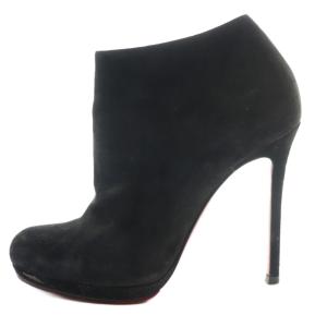 ベラ トップ BELLA TOP 100 ショートブーツ スエード 37 黒 ブラック /SS OS