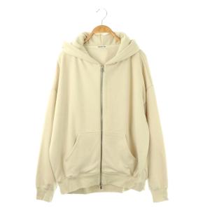 24AW NEWウォームジップフーディ パーカー AP STUDIO取扱い アイボリー /DF OS