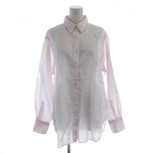 24SS  Li/C レギュラーシャツ 麻 リネン ピンク /AB OS