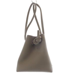 ボンド ミニ BOND MINI ハンドバッグ ショルダーバッグ 2way 斜め掛け 巾着 レザー グレージュ