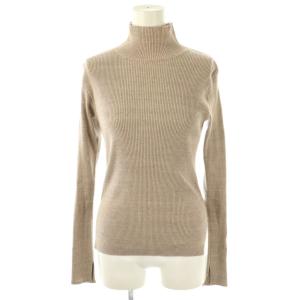 ロンハーマン別注 ハイネック リブカットソー 長袖 0 ピンクベージュ /DF OS