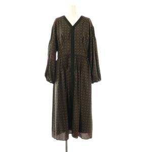 25AW ウォールペーパーワンピース  36 黒