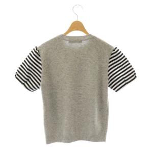 BORDERS at BALCONY 24AW BORDER SLEEVE SWEATER