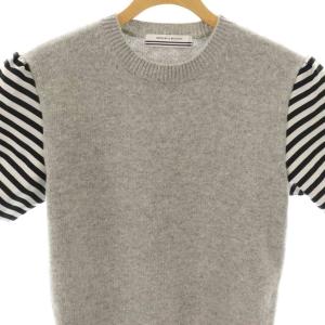 BORDERS at BALCONY 24AW BORDER SLEEVE SWEATER