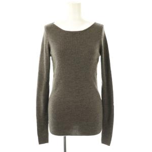 RIB KNIT ニット セーター 長袖 グレー /HK OS