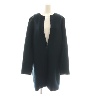 バックスリットノーカラーコート 38 ブラック ライトグレー /DF OS SH