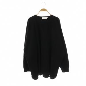 Waffle L/S Tee カットソー Tシャツ 長袖 F ブラック /DF OS