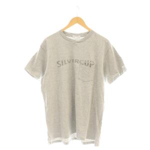 プリント Tシャツ カットソー 半袖 L グレー /DF OS
