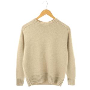 HEAVY WEIGHT CASHMERE CREW NECK 1 ベージュ