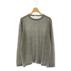 カシミヤニット セーター プルオーバー グレー /CX OS