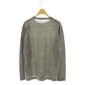 n100 カシミヤニット セーター プルオーバー グレー /CX OS