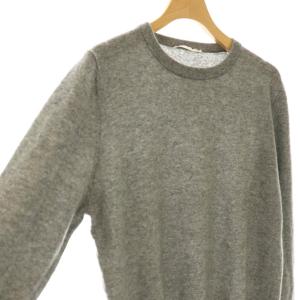 n100 カシミヤニット セーター プルオーバー グレー /CX OS