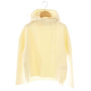 カシミヤ混フードニット セーター プルオーバー 38 アイボリー 生成り /CX OS