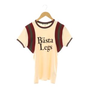 Crew Neck T-Shirt Eggnog Beige Tシャツ カットソー ロゴ XS ベージュ