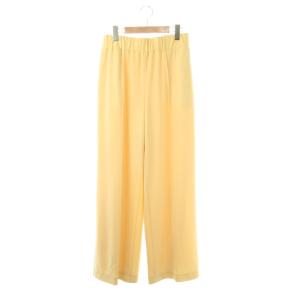 23年 マットポンチパンツ ワイドパンツ イージー 38 イエロー /DF OS