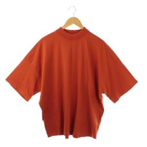 コットン ビルドネックTシャツ カットソー F テラコッタオレンジ /ES OS