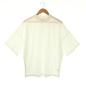 コットン ビルドネックTシャツ カットソー 半袖 F ホワイト /ES OS