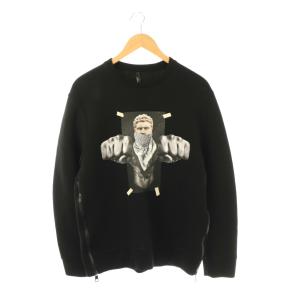 グラフィックプリントスウェット トレーナー M ブラック /DF OS
