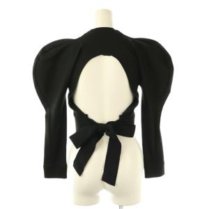 Balloon Shoulder Top トップス カットソー 長袖 F ブラック /HK OS