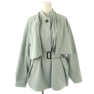 23SS 3WAY アレンジジャケット ノースリーブ ショート丈 1 ブルー /AB OS