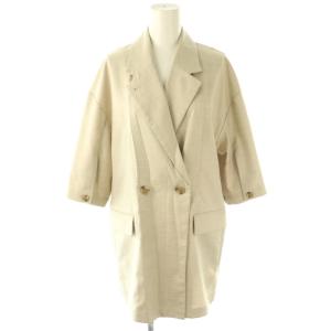 スリーブスリットジャケット テーラード 薄手 F ベージュ /CX OS