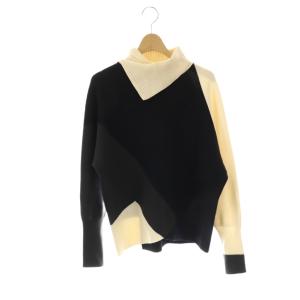 ウールポリエステル ハイネックプルオーバー セーター S マルチカラー /DF OS