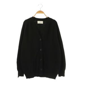 23AW エルボーパッドVネックニットカーディガン F ブラック /DF OS