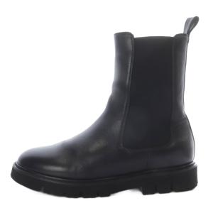 サイドゴアブーツ ショート フラット 37 ブラック /YO10