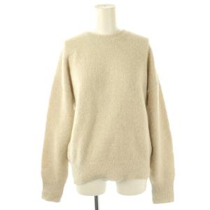 23AW BLEND FOX BOUCLE プルオーバー ニット セーター 長袖 ウール ベージュ /NR