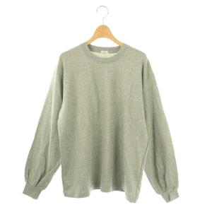ミニ裏毛ボリュームスリーブプルオーバー スウェット グレー /HK OS