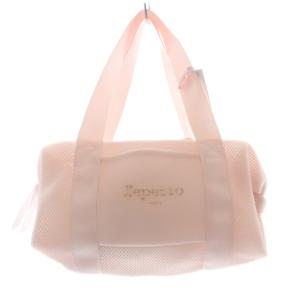 メッシュ ハンドバッグ ロゴ ピンク /SR