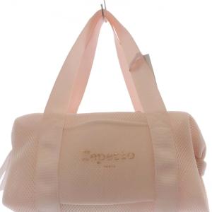 Repetto メッシュ ハンドバッグ ロゴ ピンク /SR