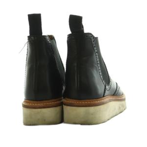 Grenson alice ショートブーツ サイドゴア ウィングチップ UK5 24.0cm 黒 ブラック 4014 01
