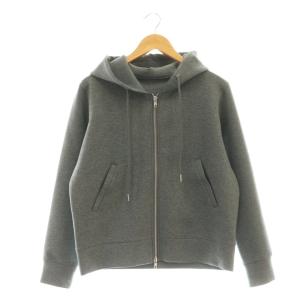25SS ストレッチジップフードパーカー ジップアップパーカー グレー /CX OS