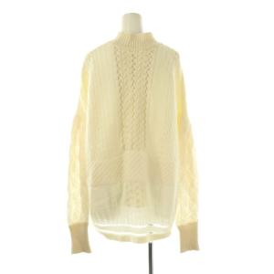 Mame Kurogouchi MM19AW-KN060 Mixed Cable Knit Pullover