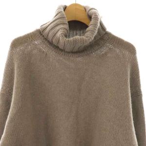 GALERIE VIE ファインウール ハイネックプルオーバー ニット セーター S グレー /DF OS