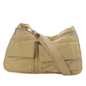 ショルダーバッグ ワンショルダー 斜め掛け ナイロン ベージュ /YO1