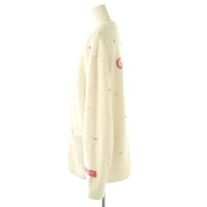 gelato pique 24AW ベビモコドットカーディガン ニット 長袖 F ホワイト /HK OS